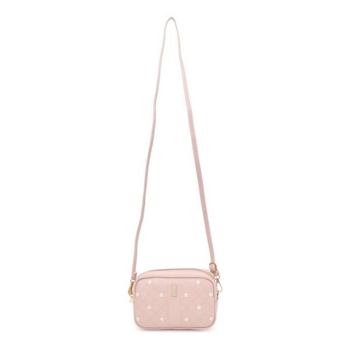 ENOTECA - TAS SELEMPANG WANITA PRETTYZYS BRANDED ORIGINAL  KULIT PINK KECIL MORQUELLA TA911P3 SLING 