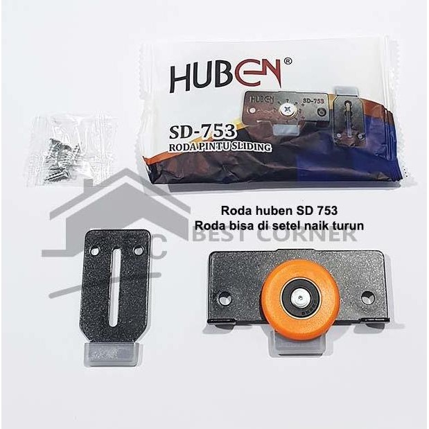 Roda Pintu Lemari Geser Huben SD 753 / Roda Pintu Sliding Huben