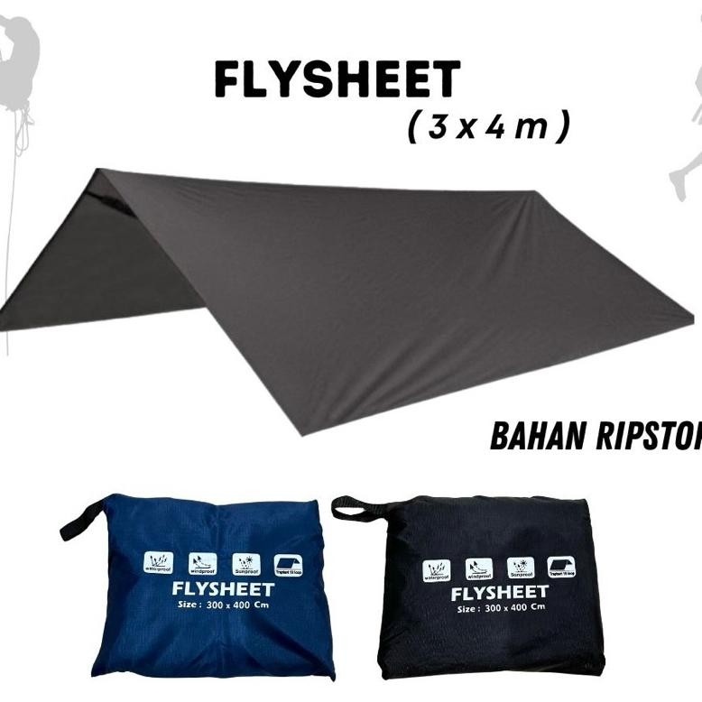 flysheet tenda, flysheet 3x4 meter, flysheet teras