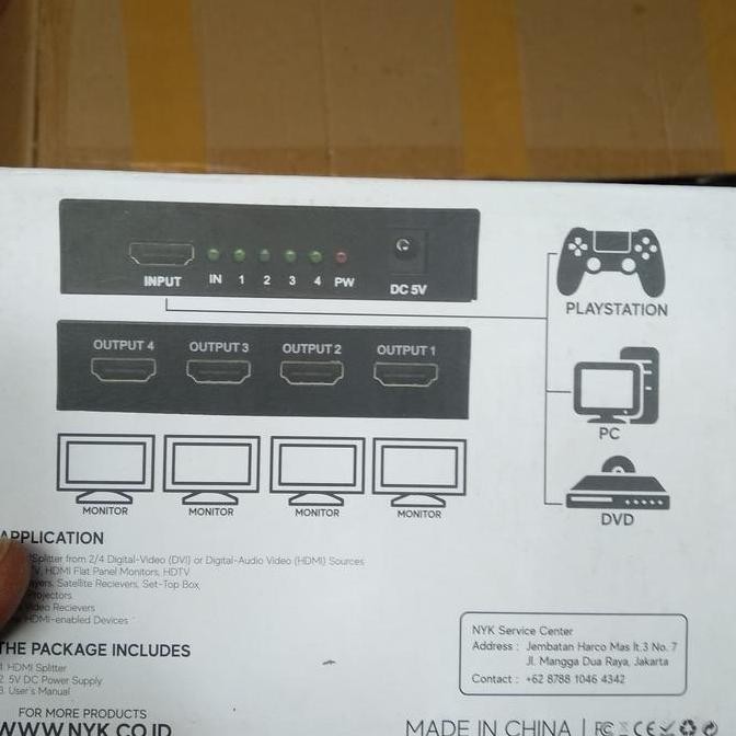 Hdmi Splitter 4 Port Nyk