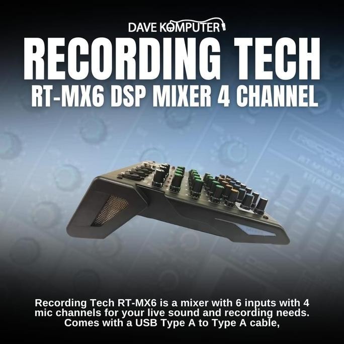 Recording Tech Rt-Mx6 / Rt Mx6 / Rtmx6 Dsp Mixer 4 Channel