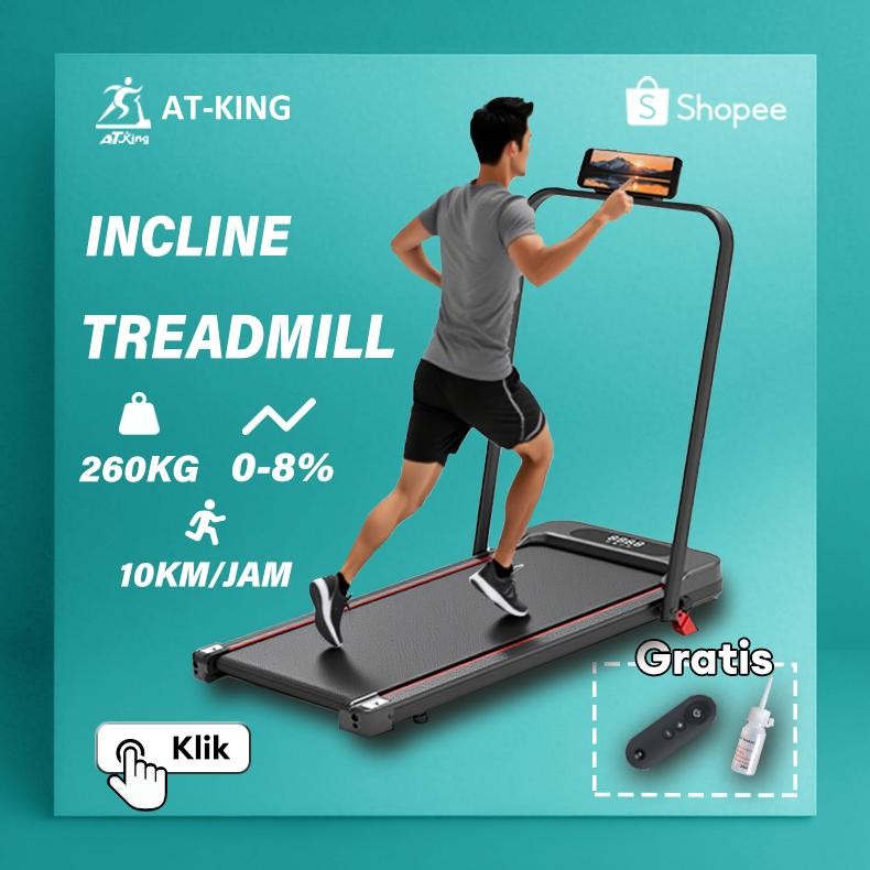 IDEALE- [Low Watt]Incline Walking Pad Treadmill Portable Running Treadmill Electric Low Watt Treadmi