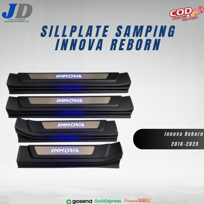Sill plate Samping Innova Reborn LED / Injakan pintu samping innova reborn / Sill Plate samping Lamp