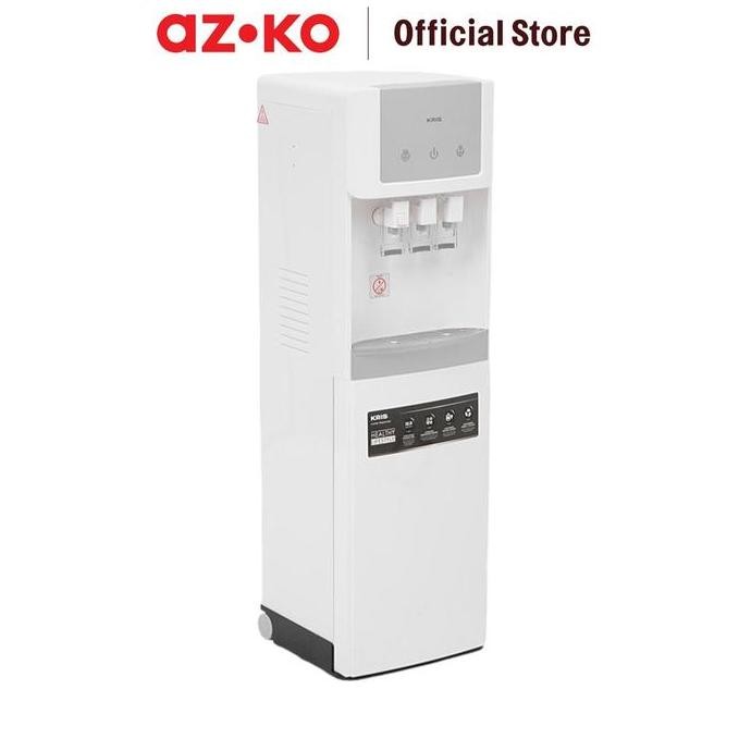 AZKO Kris Dispenser Air Bottom Loading Thermoelectric Cooling Dengan Roda - Putih Dispenser Galon Ba