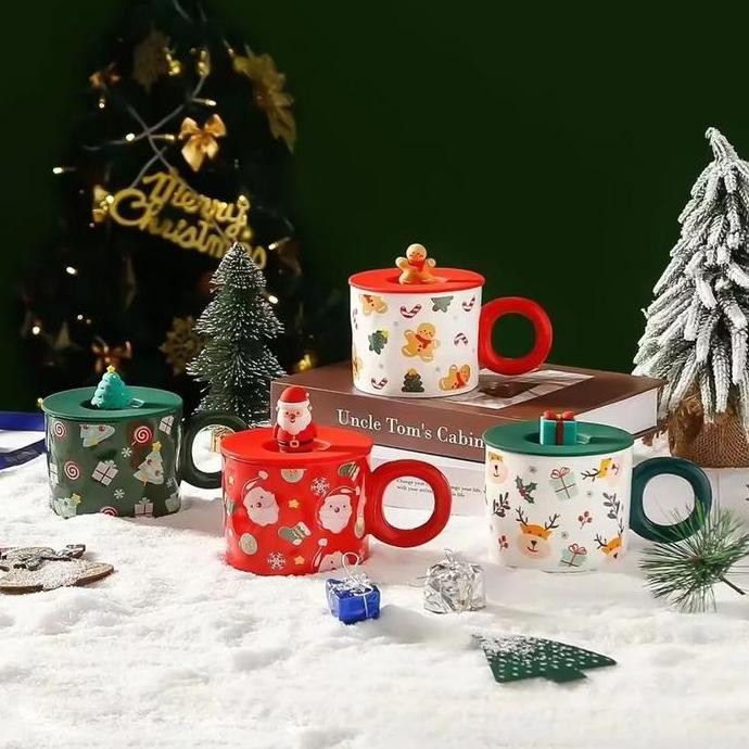 Ideame Hampers Christmas Mug Natal / Gelas Natal Set Premium Xmas Box Gift Christmas / Mug Hadiah Na
