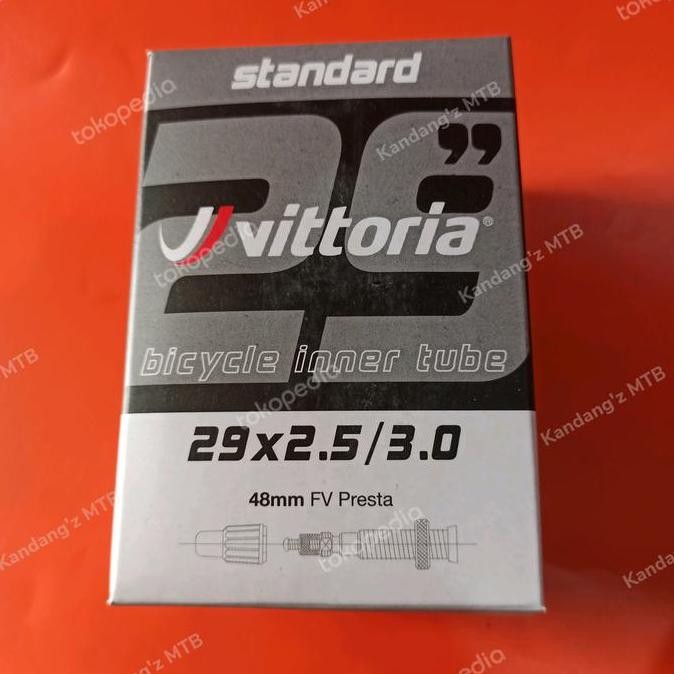 Promo Vittoria Ban Dalam Sepeda 29 x 2.50 - 3.00 Pentil Kecil Presta COD