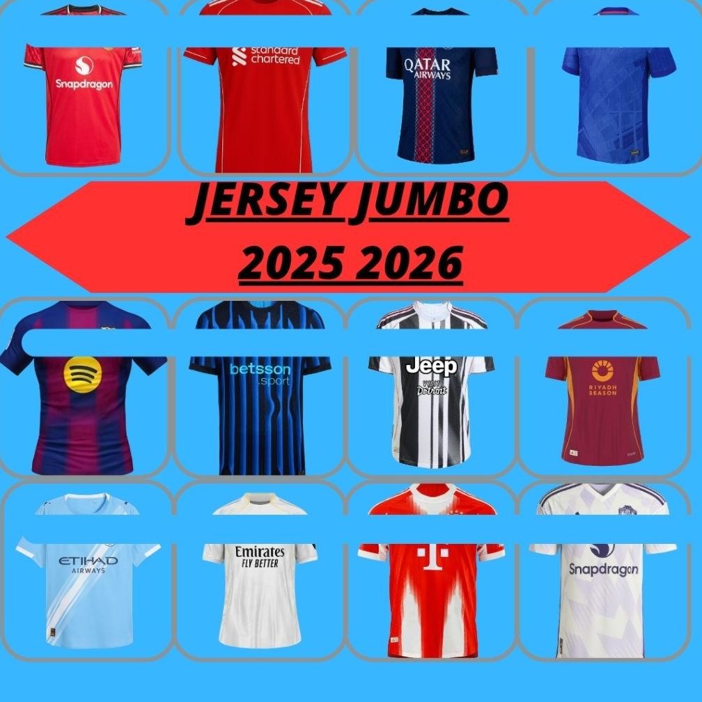 JERSEY BOLA JUMBO 2XL 3XL 4XL BAJU JERSY 2025 2026