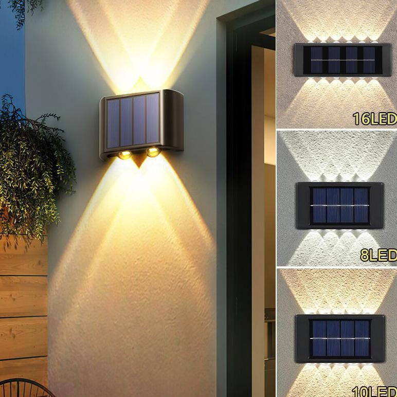 LAMPU DINDING TENAGA SURYA /COB SENSOR LIGHT /  LAMPU TAMAN TENAGA SURYA /DINDING HIAS TAMAN OUTDOOR