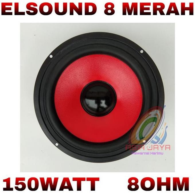 DF201>> Speaker Elsound 8 Inch Merah Elsound 8 Red
