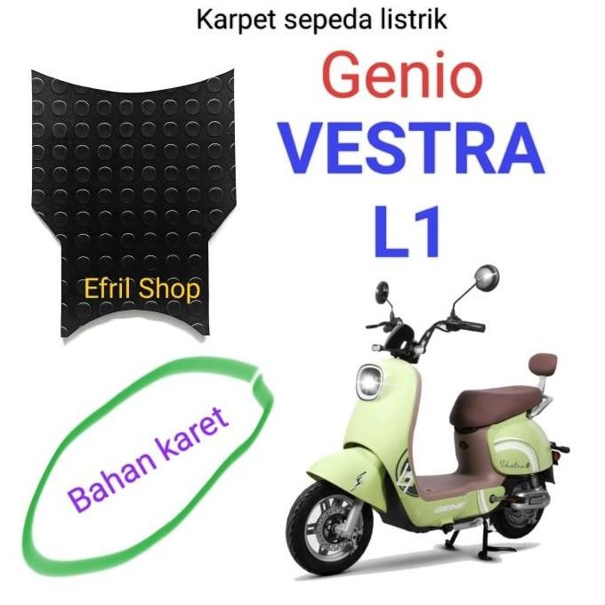Karpet Sepeda Listrik Genio Vestra L1 Bahan Karet