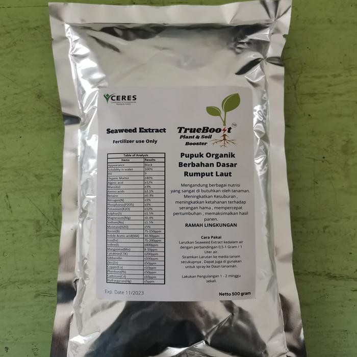 Pupuk Seaweed Extract Organik ( 500 gram )