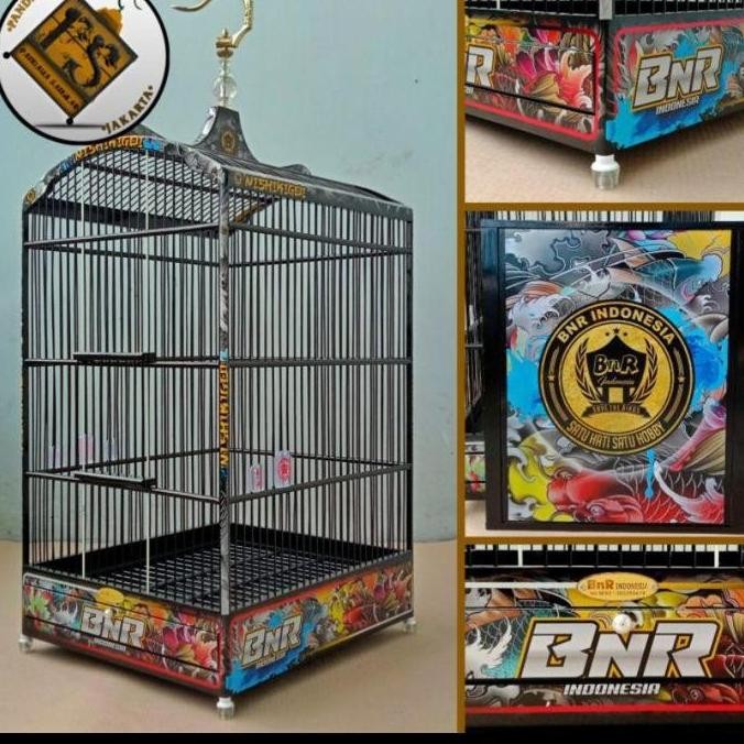 sangkar/kandang kotak No 2 BNR 36 decal (gojek/grab) murah