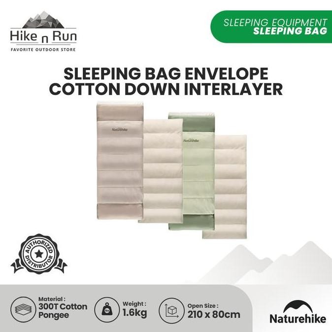 Sleeping Bag Naturehike Nh20Msd01 Envelope Cotton Down Interlayer