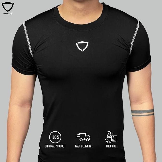 GUARD BASIC COMPRESSION SHIRT / BAJU COMPRESSION OLAHRAGA ELASTIS