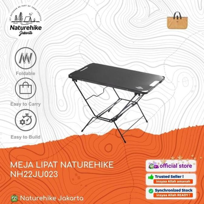 Meja Lipat Stainless Bbq Camping Outdoor Piknik Naturehike Nh22Ju023