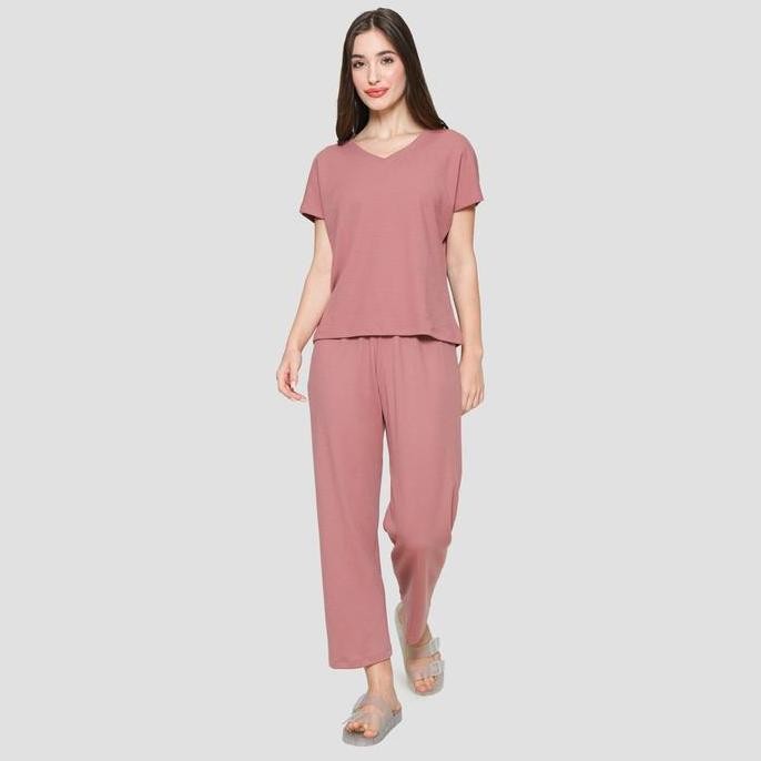 St. Yves Knit Texture Baju Setelan Tidur Wanita 121978166