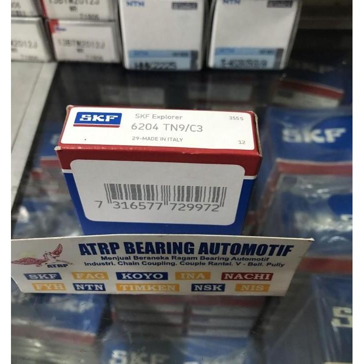 BALL BEARING 6204 TN9/C3 SKF