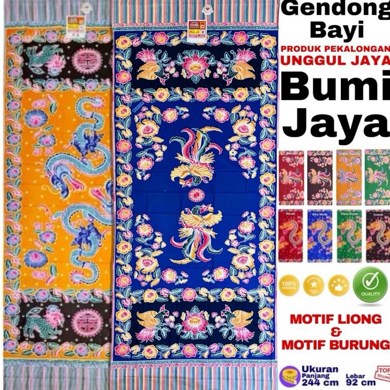 Selendang Bumi Jaya Unggul Gendong Bayi Kain Batik Motif Liong Naga Cukin Jarik Tradisional Panjang