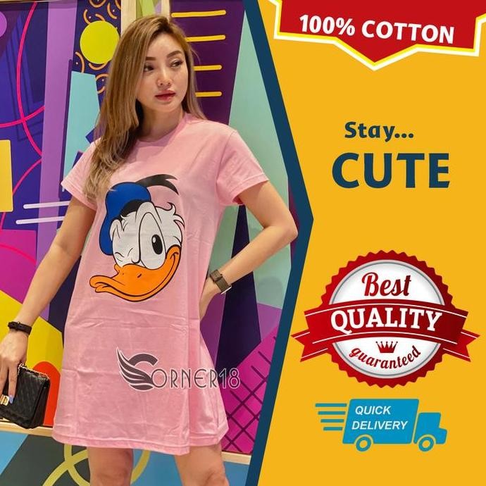 Daster Kaos Murah Meriah Bahan Adem Katun Lembut Donal