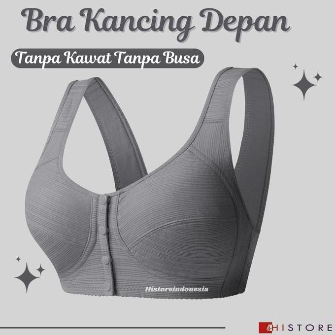 Bra Bh Wanita Push Up Kancing Buka Depan Tanpa Busa & Tanpa Kawat  Lembut & Nyaman 2093