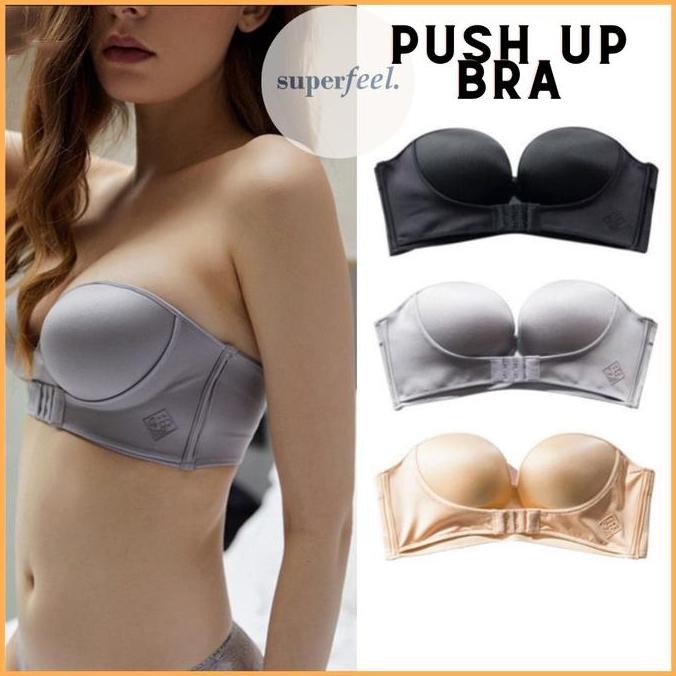 Bra Push Up Lift Bra Push-Up A To C Cup Wanita Bh Strapless Wireless Tanpa Kawat Besar Cwe 279