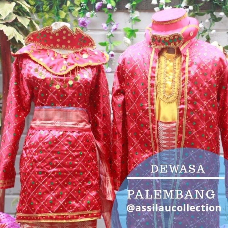 Baju Adat Palembang Dewasa (Pria/Wanita)