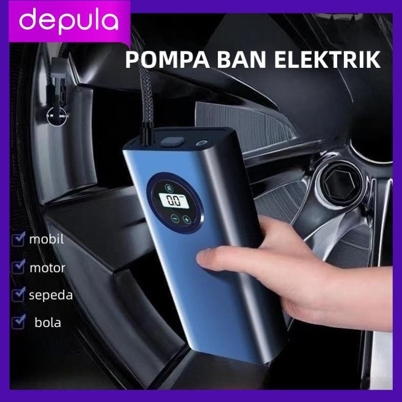 Pompa Ban Motor Pompa Ban Mobil Pompa Ban Mobil Portable Alat Penguji Tekanan Ban Cerdas