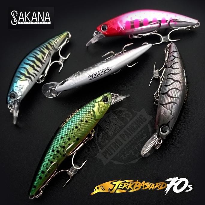 Lure Sakana Jerkbastard 70s Minnow Sinking