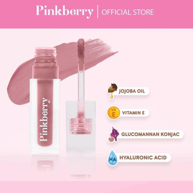 PINKBERRY Lip Gelato 4.2ml Coco Nude - Long Lasting Moisturizing Lipstick Velvet Matte Cream