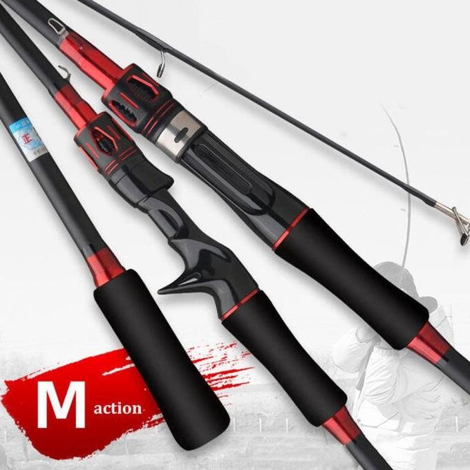 Daiwa Set Joran Pancing Lengkap 1.652.7M | Reel Spinning Carbon Solid Fuji Ring Umpan Chrome Metal M