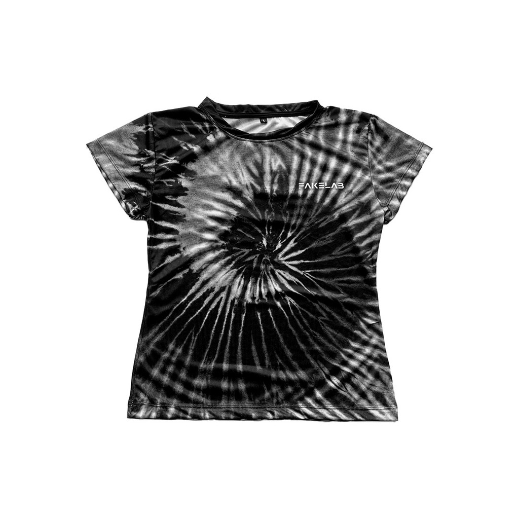Fakelab Women  Spiral Jersey Running 100gsm / Tiedye Dry Fit Century /Short Sleeve / Kaos Lari Wanit