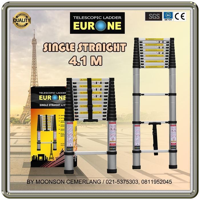 Tangga Teleskopik 4.1M, Single- EURONE X-tra