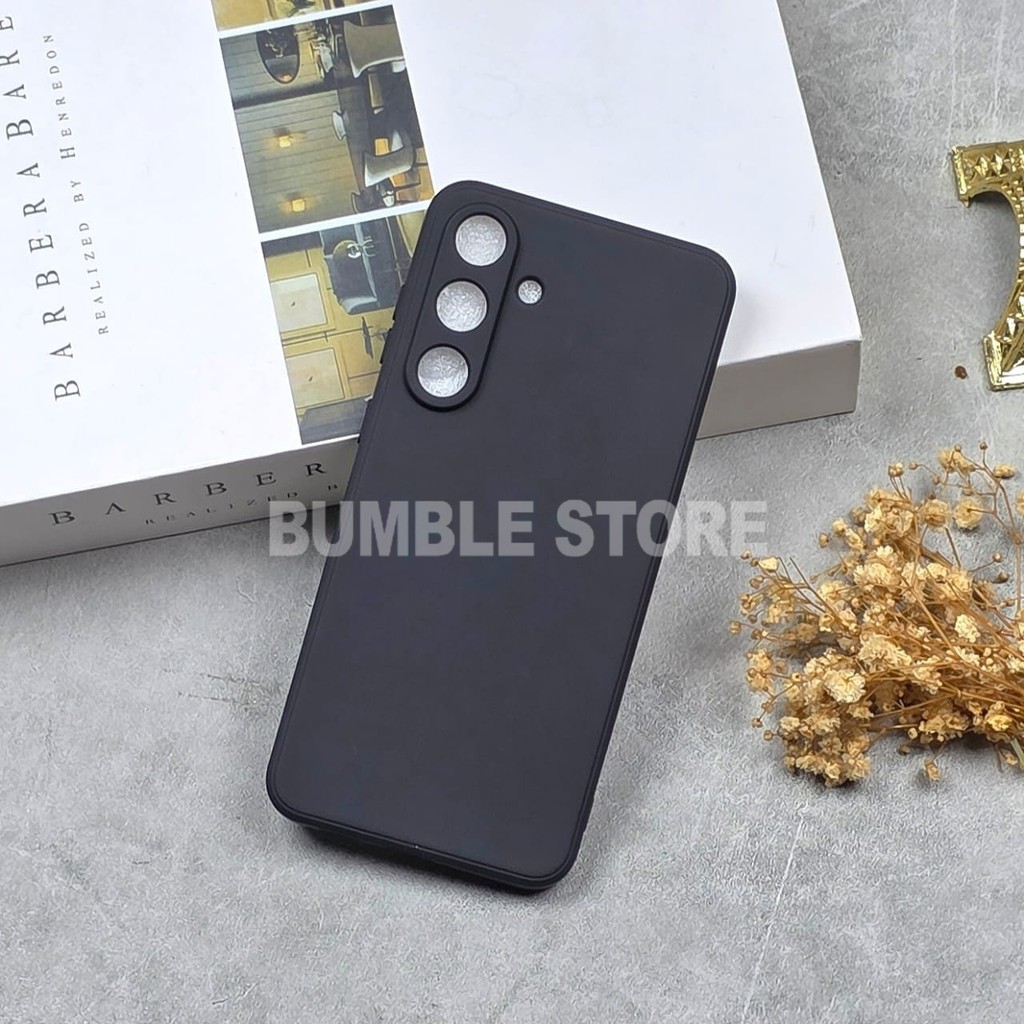 Softcase Macaron Square Warna Hitam Case for Samsung A14 5G Samsung A15 Samsung A25