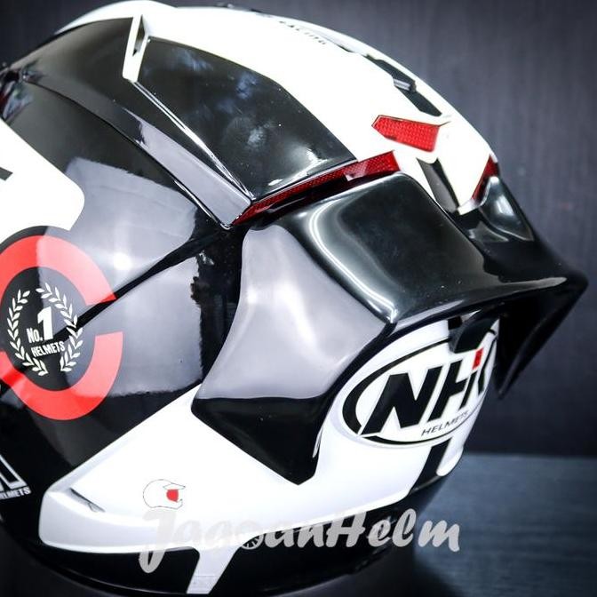 Spoiler 3D Helm Nhk Gp1000 | Black - Black Doff | Akrilik Gp1000