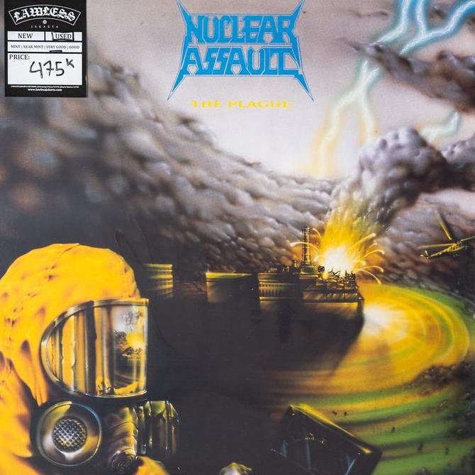 NUCLEAR ASSAULT - THE PLAGUE LP - VINYL Rare Koleksi Original