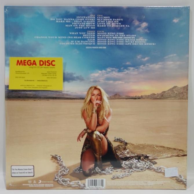 LP Britney Spears - Glory 2LP White Vinyl Album Vinyl Piringan Hitam Rare Koleksi Original