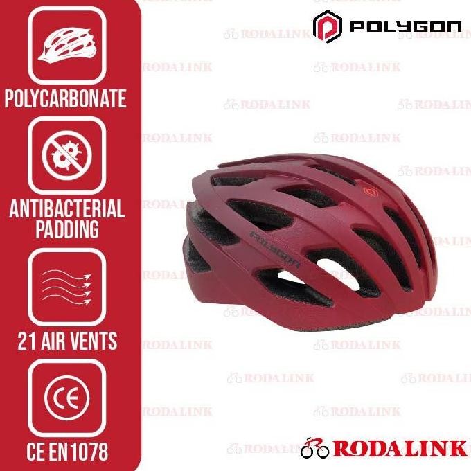 Polygon Helm Sepeda Road Bike Axel | Helm Sepeda Balap