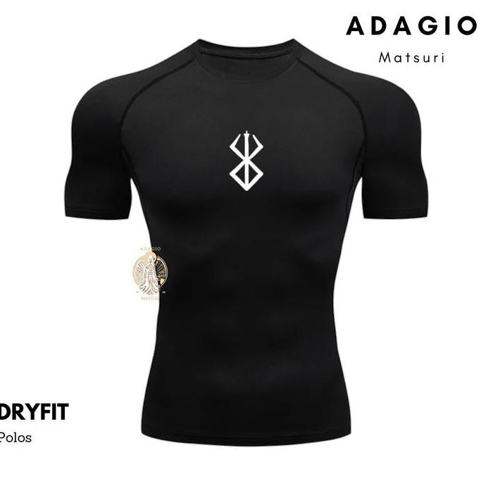 KAOS OLAHRAGA BERSERK KOMPRESI/ KAOS OLAHRAGA / KAOS OLAHRAGA KOMPRESI