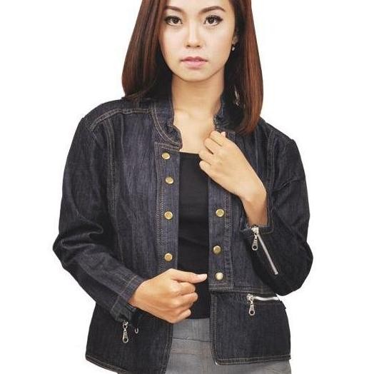 Promo Jaket Wanita / Jaket Denim / Jeans Hitam Java Seven Isc 202 Cod
