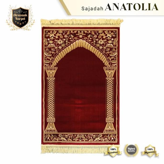 BEST SELLER SAJADAH/KARPET IMAM TURKI ANATOLIA TEBAL 80X120 