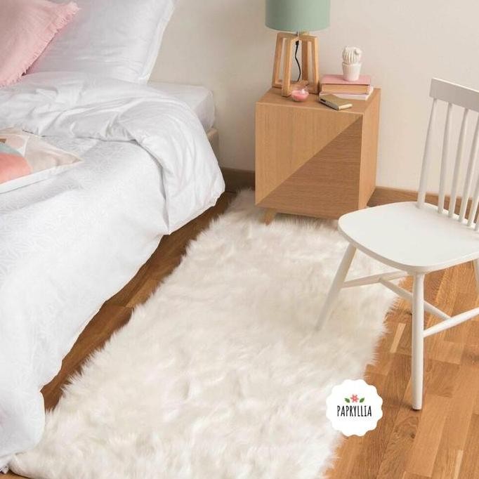 Promo Papryllia - Karpet Aesthetic Bulu Korea Karpet Lantai Bulu Panjang COD
