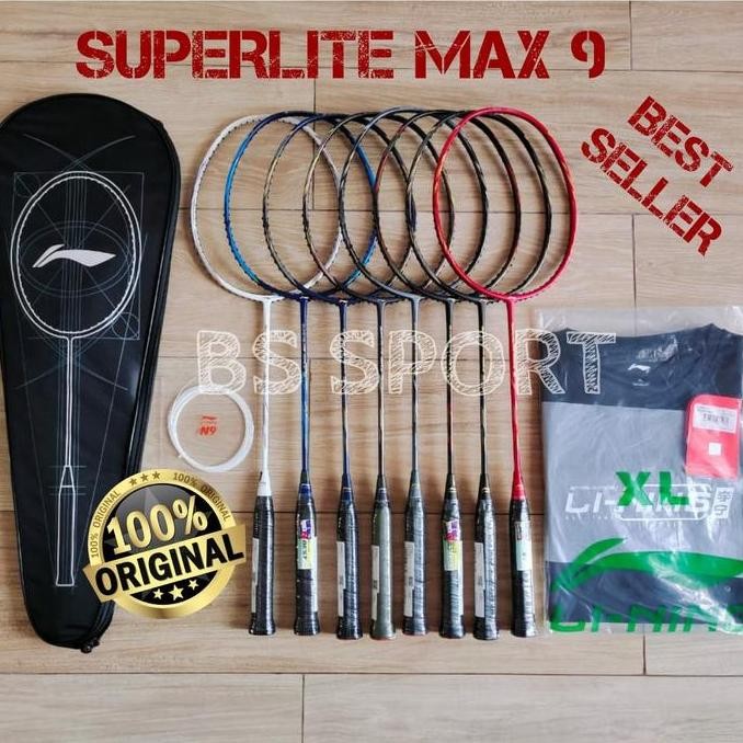RAKET BADMINTON LINING G FORCE SUPERLITE MAX 9 ORIGINAL 100%