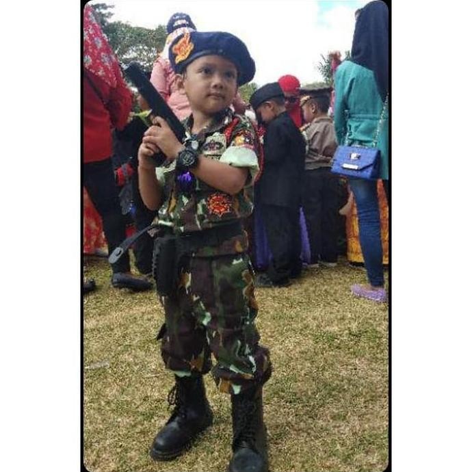 Baju Brimob Loreng -Kostum Brimob Loreng Anak-Baju Profesi Brimob Anak