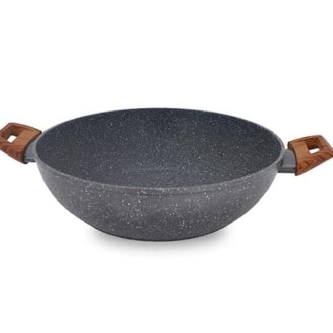 Wajan Kuali Keramik Marble Induksi Anti Lengket