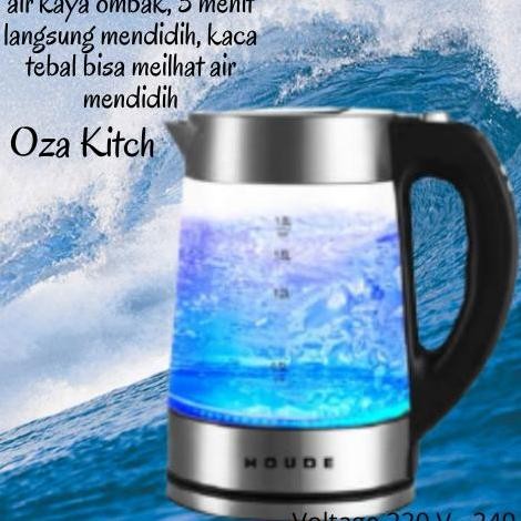 Pemanas Air Kaca Listrik | Teko Kaca Listrik Modern | Teapot Kaca T558