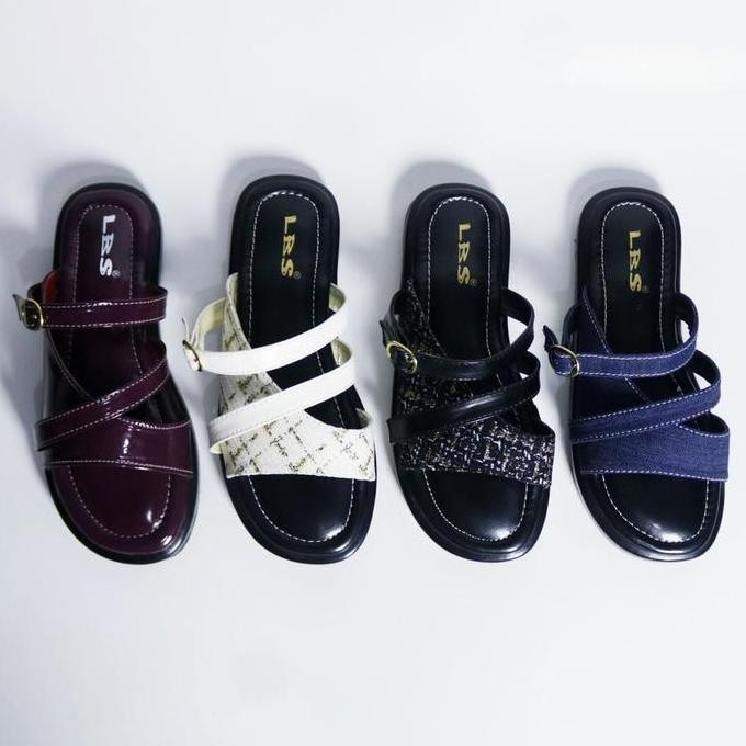 Promo LBS Sandal Wanita Empuk Sandal Wanita Kekinian Sendal Cewek Platform 3 cm Empuk Sandal Wanita 