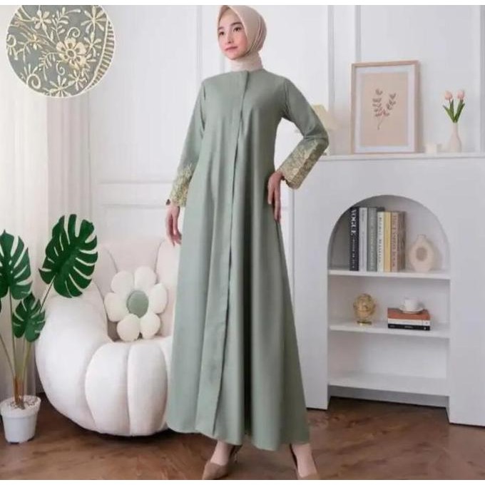 Gamis Toyobo Terbaru Super Cantik Bahan Toyobo Mix Bordir Baju Pesta