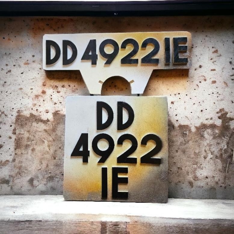 PLAT NOMOR VESPA JADUL LAWAS KLASIK CLASIC