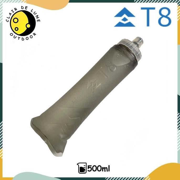 T8 Sherpa Soft Flask 500ml Grey / Botol Minum Lari / T8 Soft Flask