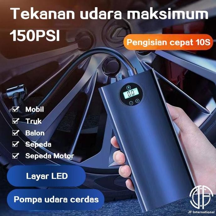 pompa angin mobil inflator pompa ban mobil elektrik portabel